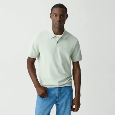Theory Goris Polo Shirt In Light Bilen In Light Greenstone