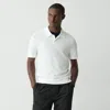 Theory Goris Polo Shirt In Light Bilen In White
