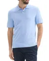 Theory Goris Grid Light Performance Polo In Clear Sky