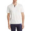 Theory Goris Solid Polo In Ivory/baltic - 0mq