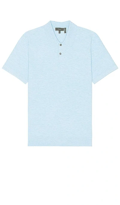 Theory Goris Jumper Polo In Skylight Melange