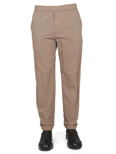 Theory Graham Kelso Elastic Waist Pants For Men In Beige