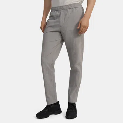 Theory Graham Pant In Piqué Nylon In Gray