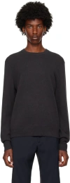 Theory Gray Hilles Sweater In Hickory Melange
