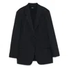 Theory Rolled-sleeve Shawl Collar One-button Jacket