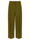 Theory Deep Pleat Pants In Green