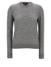 Theory Grey Cashmere Sweater In Grey
