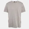 Theory Grey Thordon Basic Micro Print Jersey T-shirt Xl In Gray