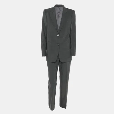 Pre-owned Theory Grey Wool Suit S