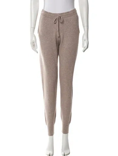 Pre-owned Theory Grosgrain Trim Sweatpants In Neutral