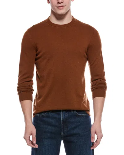 Theory Haider Cashmere Crewneck Sweater In Brown