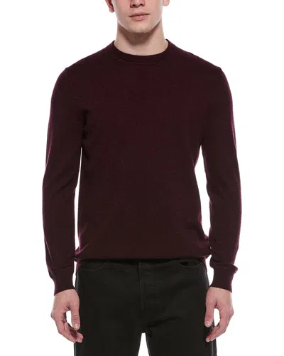 Theory Haider Cashmere Crewneck Sweater In Burgundy