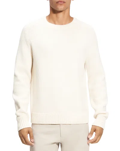 Theory Heavy Wool Cashmere Sweater In Winter White