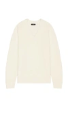 Theory Cable Knit Sweater In 冬日白
