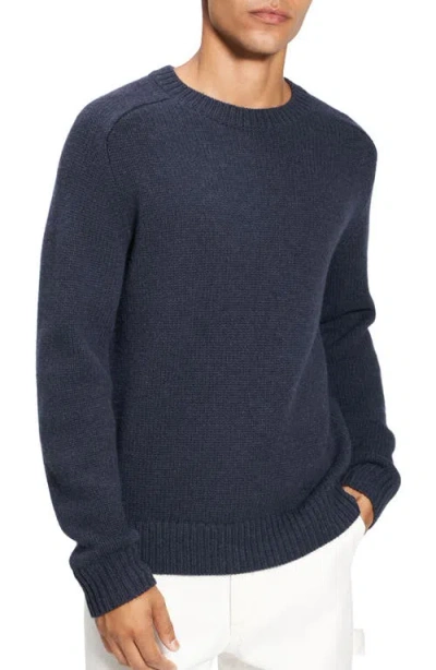 Theory Heavy Wool Cashmere Sweater In Baltic Melange - 07s