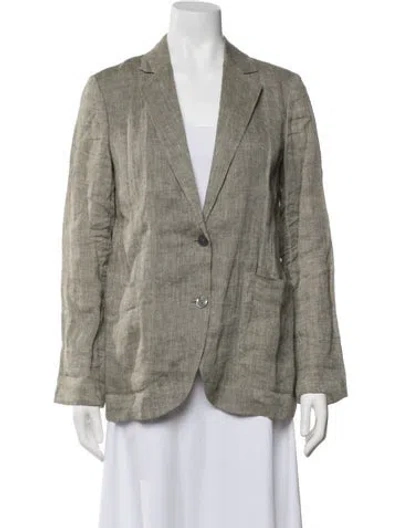 Pre-owned Theory Hemp Blazer In Neutrals