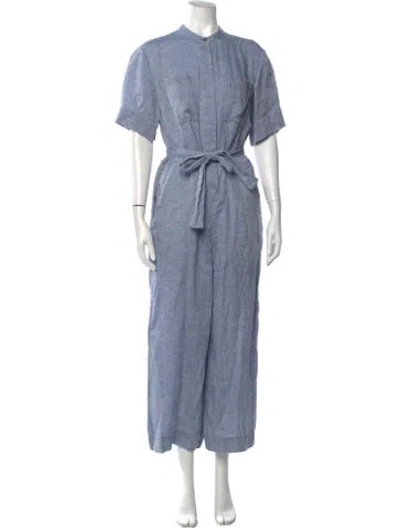 Pre-owned Theory Hemp Jumpsuit In Blue