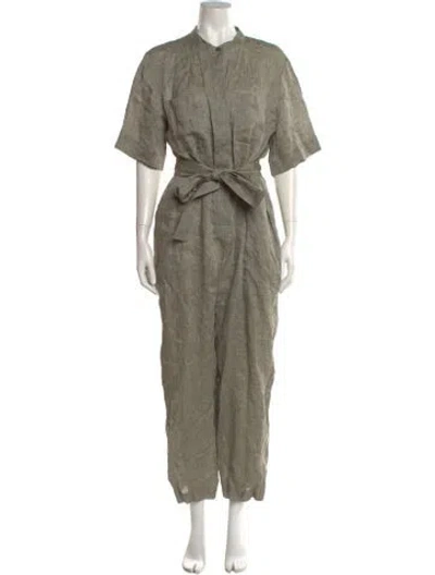 Pre-owned Theory Hemp Jumpsuit In Neutral