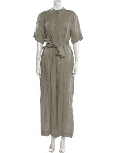 Pre-owned Theory Hemp Jumpsuit W/ Tags In Neutral