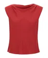 Theory Cowl Neck Top In Silk Georgette