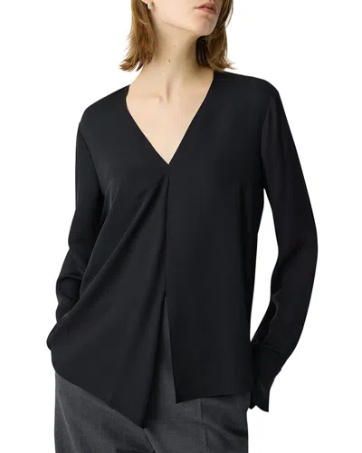 Theory Hidden Slit Silk Blouse