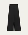 Theory Relaxed Straight Wool-blend Cargo Pant In Blk