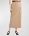 Theory High Waisted Trouser Skirt In New Cml