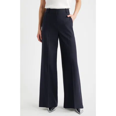 Theory High Waist Flare Leg Pants