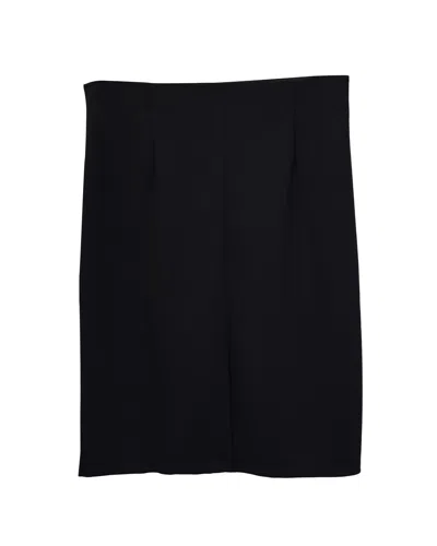 Theory High-waist Knit Mini Skirt In Black Polyamide