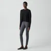 Theory High-waist Legging In Scuba In Gray