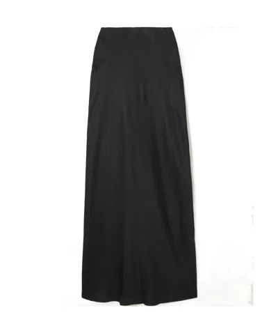 Theory High Waist Skirt In Black