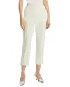 Theory Crepe Cropped Slim-leg Pants In White