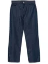 Theory Straight-leg 5-pocket Pant In Wool-blend Flannel In Blue