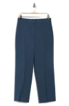 Theory High Waist Straight Leg Pants In Blue