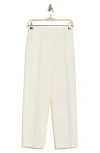Theory B.mel Houndstooth Check Linen Blend Pants In Ivory