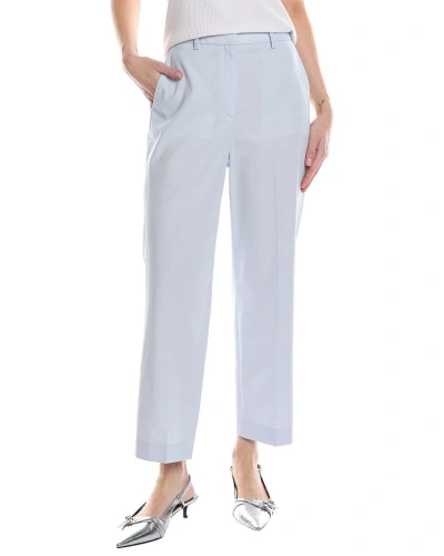 Theory High-waist Straight Pant In Blue
