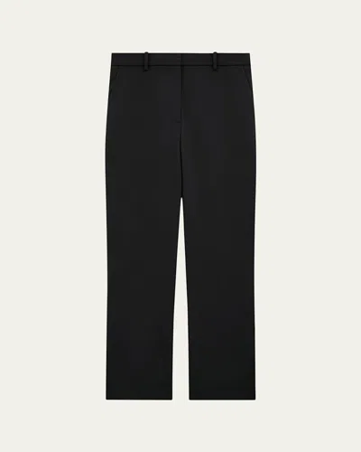 THEORY HIGH-WAIST STRAIGHT PANTS