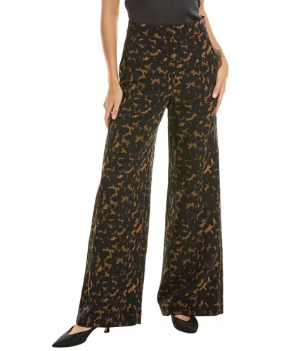 Theory High-waist Trouser In Brown