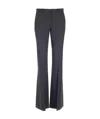 Theory High-waisted Horn Casual Pants In Black