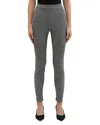 Theory High-waisted Precision Ponte Pants In Black Multi