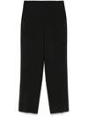 Theory High-waisted Straight-leg Trousers In Black