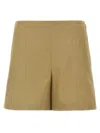 Theory Cotton Shorts With Back And Side Pockets In Brown