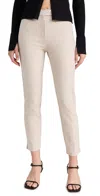 Theory Bistretch High-waist Tapered Crop Pants In New Sand