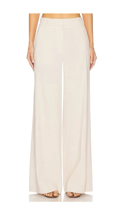 Theory High Waisted Trouser In Beige
