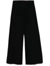 Theory High-waisted Trousers In Black