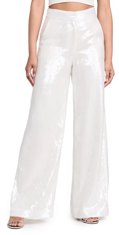 Theory High Waisted Trousers White