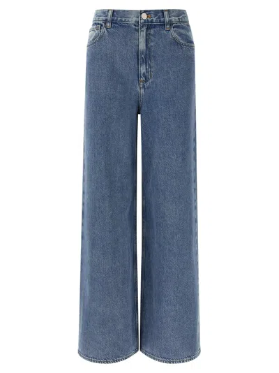 THEORY HIGH-WAISTED WIDE-LEG JEANS