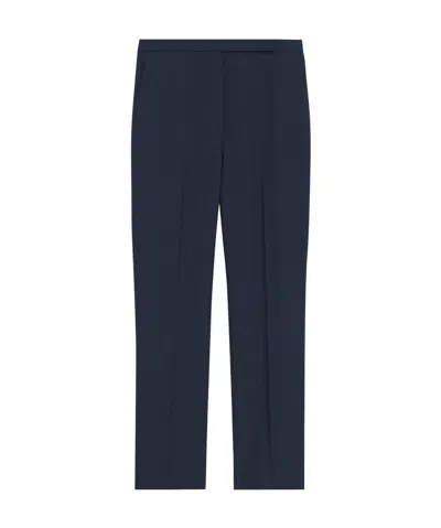 Theory High-waisted Wool Casual Pants In Black