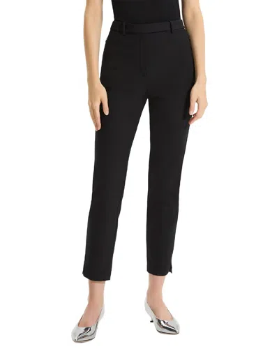 Theory High-waist Taper Pant In Black