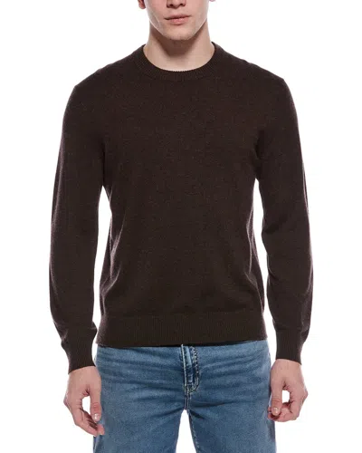 Theory Hilles Cashmere Crewneck Sweater In Brown